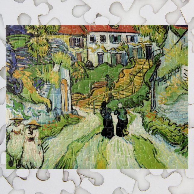 Quebra-cabeça Rua e Escadas da Vila Auvers, Figuras (Criador carregado)