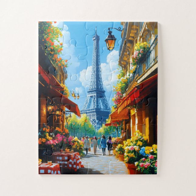 Quebra-cabeça Rua em Paris (Vertical)