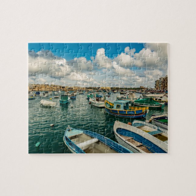 Quebra-cabeça Rua Georges Bay, Malta (Horizontal)