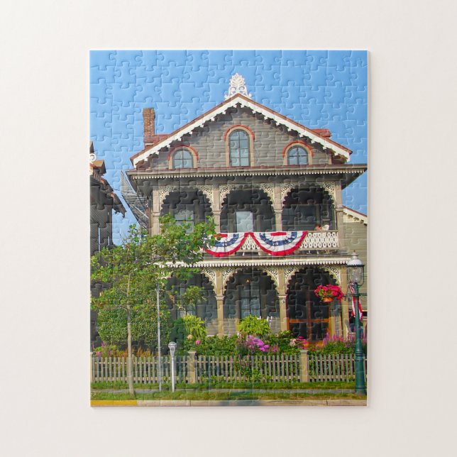 Quebra-cabeça Rua Gurney Cape May Nova Jersey. (Vertical)