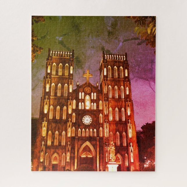 Quebra-cabeça Rua Joseph Catthedral Hanoi (Vertical)