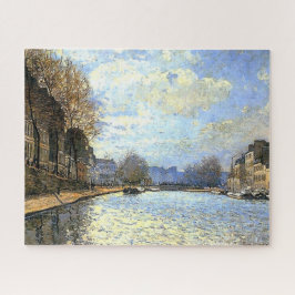 Quebra-cabeça Rua Martin Canal Alfred Sisley Poster