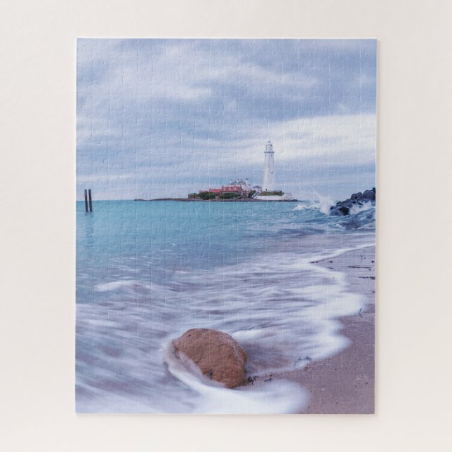 Quebra-cabeça Rua Mary's Lighthouse Whitley Bay Reino Unido (Vertical)