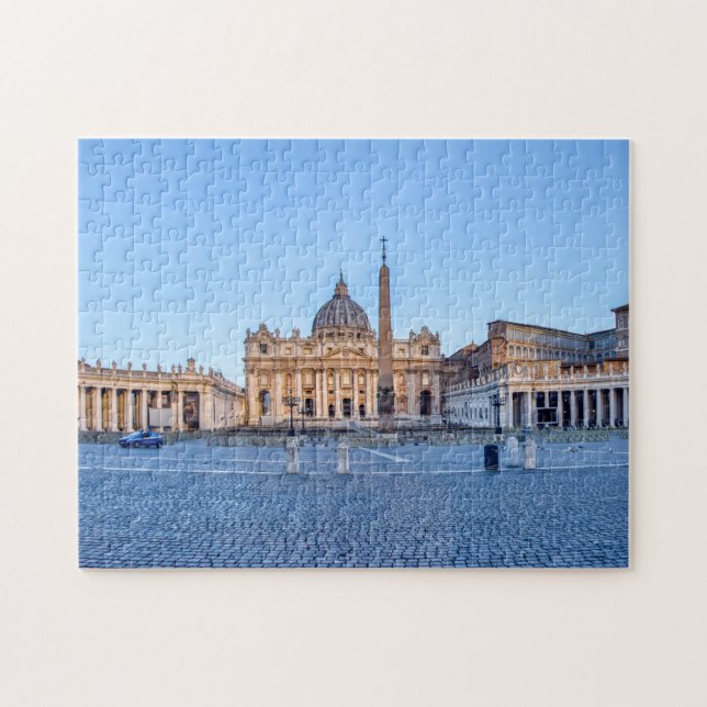 Quebra-cabeça Rua. Praça de Peter em Cidade Vaticano - Roma, Itá (Horizontal)