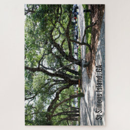 Quebra-cabeça Rua Simons Island Live Oak Trees