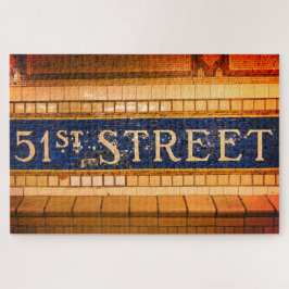 Quebra-cabeça Rua Vintage 51ruas, Times Square, Manhattan, NYC