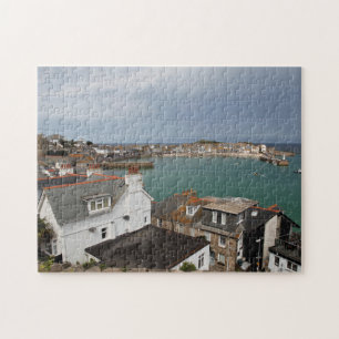Quebra-cabeça Ruas.Cidade e porto de Ives, Cornualha