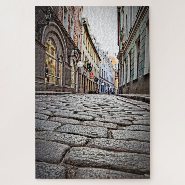 Quebra-cabeça Ruas Cobblestone da Europa - 20x30 - 1014 pcs (Vertical)