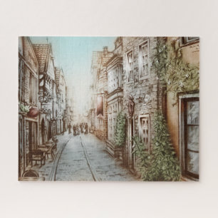 Quebra-cabeça Ruas de Paris, França - Pastoral Vintage Art