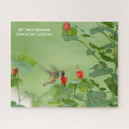Quebra-cabeça Ruby Throated Hummingbird, Jigseru Pu do amante de