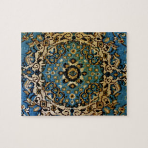 Quebra-cabeça Rug Oriental Azul
