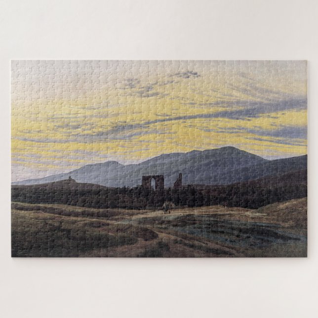 Quebra-cabeça Ruínas de Eldena nas montanhas gigantes - Friedric (Horizontal)