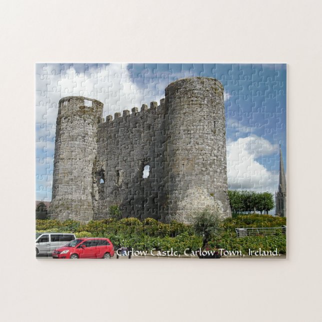 Quebra-cabeça Ruínas do Castelo de Carlow, cidade de Carlow, Irl (Horizontal)