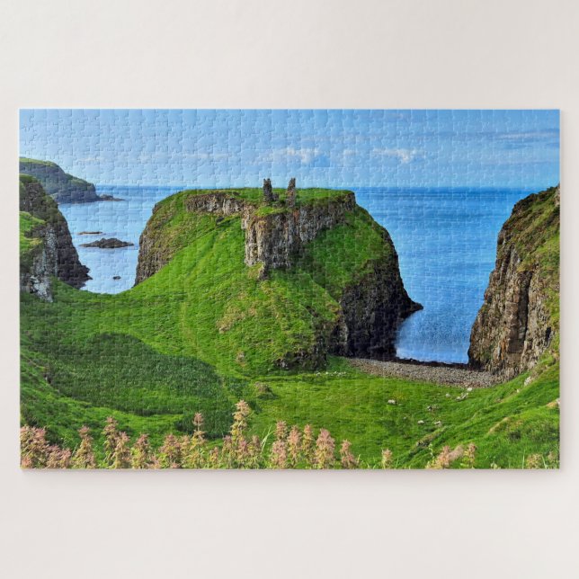 Quebra-cabeça Ruínas do Castelo de Dunseverick, Irlanda do Norte (Horizontal)