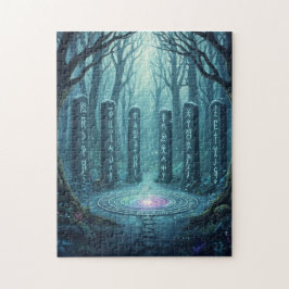 Quebra-cabeça Runas Místicas Antigas Pedra Glowante Puzzle - Cel
