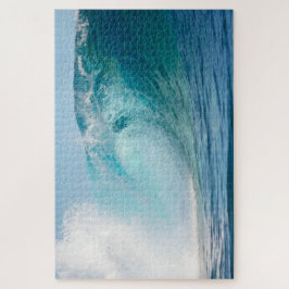 Quebra-cabeça Ruptura grande da onda do Oceano Pacífico molhado