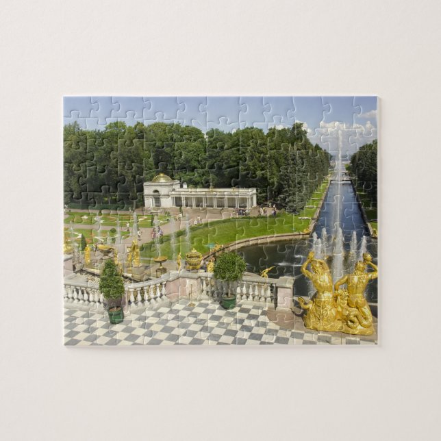 Quebra-cabeça Rússia. Petrodvorets. Palácio Peterhof. Pedro, o (Horizontal)