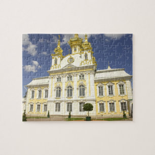 Quebra-cabeça Rússia. Petrodvorets. Palácio Peterhof. Pedro, o 2