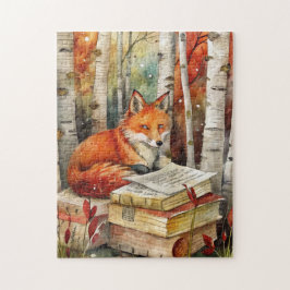 Quebra-cabeça Russo Vintage Fox Books Woodland outono
