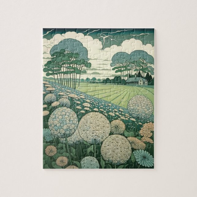 Quebra-cabeça Rustic Dandelion World Art Japonês (Vertical)