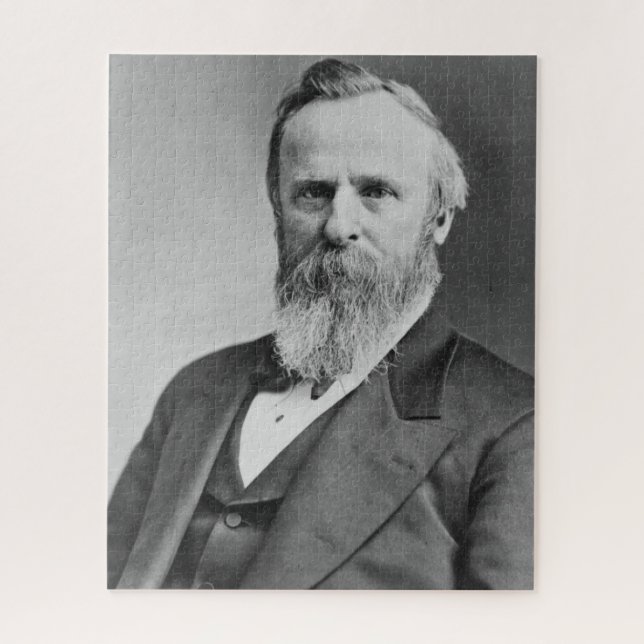 Quebra-cabeça Rutherford B. Hayes 19º Presidente da América. (Vertical)
