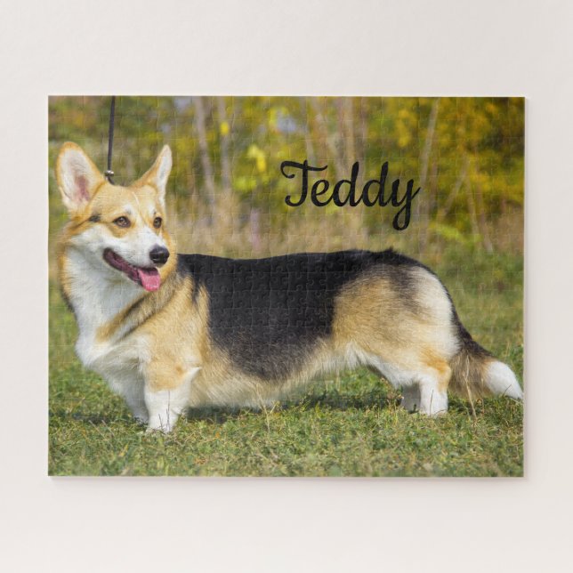 Quebra-cabeça Sable Cardigan Welsh Corgi Dog (Horizontal)