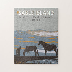 Quebra-cabeça Sable Island National Park Reserve Canada Vintage