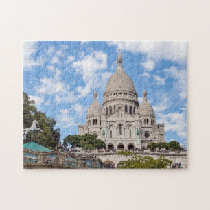 Quebra-cabeça Sacre Coeur on Montmartre Hill - Paris, França