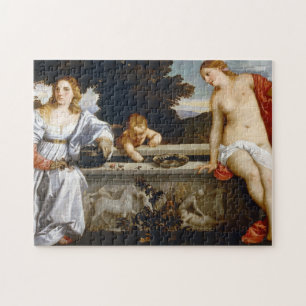 Quebra-cabeça Sacred and Profane Love, Tiziano Vecelli, 1515