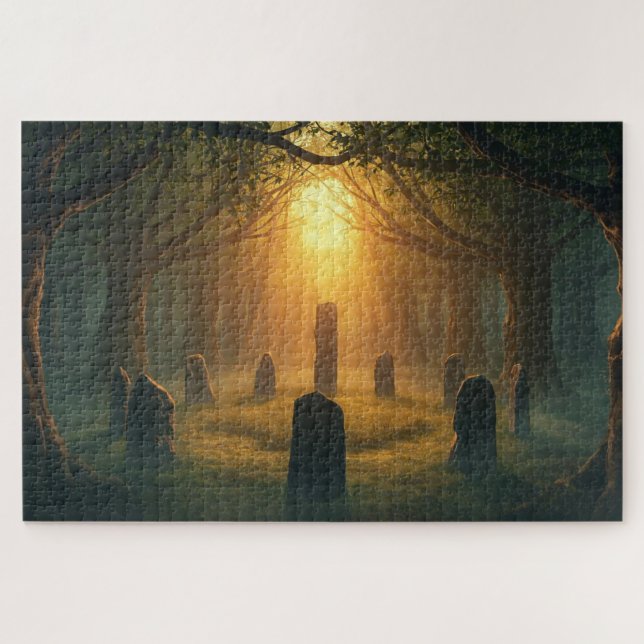 Quebra-cabeça Sacred Druid Circle Jigsaw Puzzle (Horizontal)