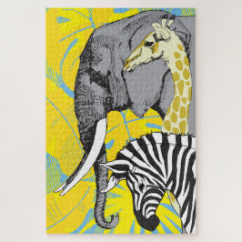 quebra-cabeça Safari 20x30 para Pessoas cegas