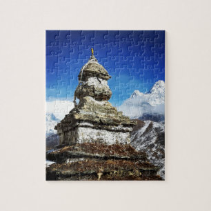 Quebra-cabeça Sagarmatha, Ama Dablam Stupa, Everest trek/Nepal