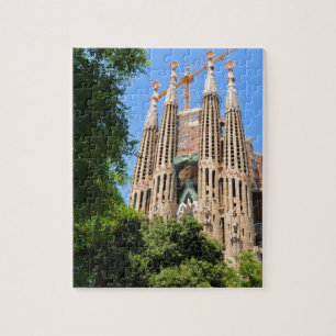 Quebra-cabeça Sagrada Familia em Barcelona, espanha