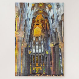 Quebra-cabeça Sagrada Família. Interior. Ver 15.