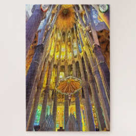 Quebra-cabeça Sagrada Família. Interior. Ver 22.