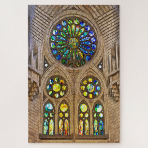 Quebra-cabeça Sagrada Família.Interior.Visão 12.