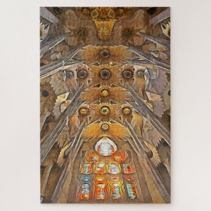Quebra-cabeça Sagrada Família. Interior. Vista 7.