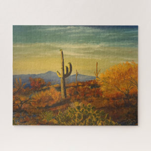 Quebra-cabeça Saguaro no deserto da Arizona, por Gary Poling