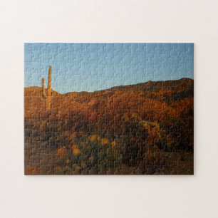 Quebra-cabeça Saguaro Sunset I Arizona Desert Landscape
