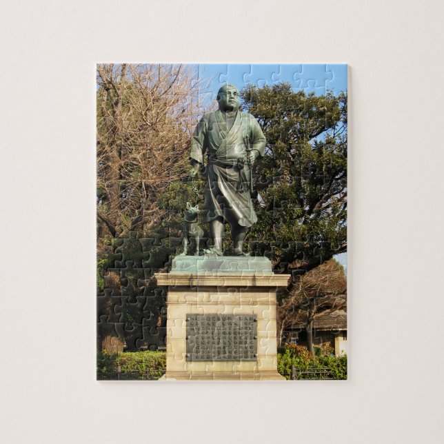 Quebra-cabeça Saigo Takamori (O Último Samurai) & Estátua De Cac (Vertical)