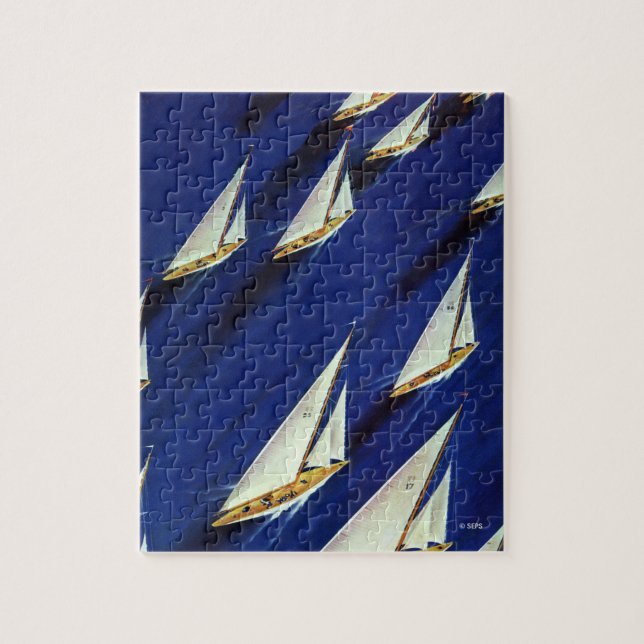 Quebra-cabeça Sailboat Regatta por Ski Weld (Vertical)