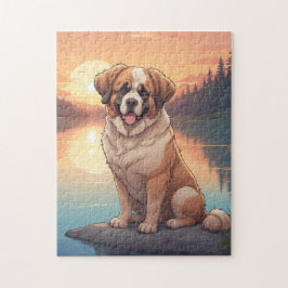 Quebra-cabeça Saint Bernard dog