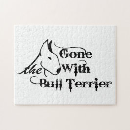 Quebra-cabeça Saiu com os amantes do cão BULL TERRIER