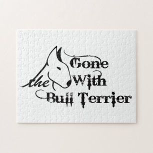 Quebra-cabeça Saiu com os amantes do cão BULL TERRIER