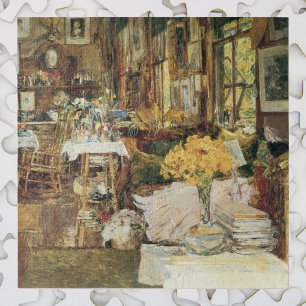 Quebra-cabeça Sala de Flores por Childe Hassam, Arte Fino Vintag