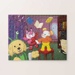 Quebra-cabeça Sala de leitura de Webkinz o Dia das Bruxas