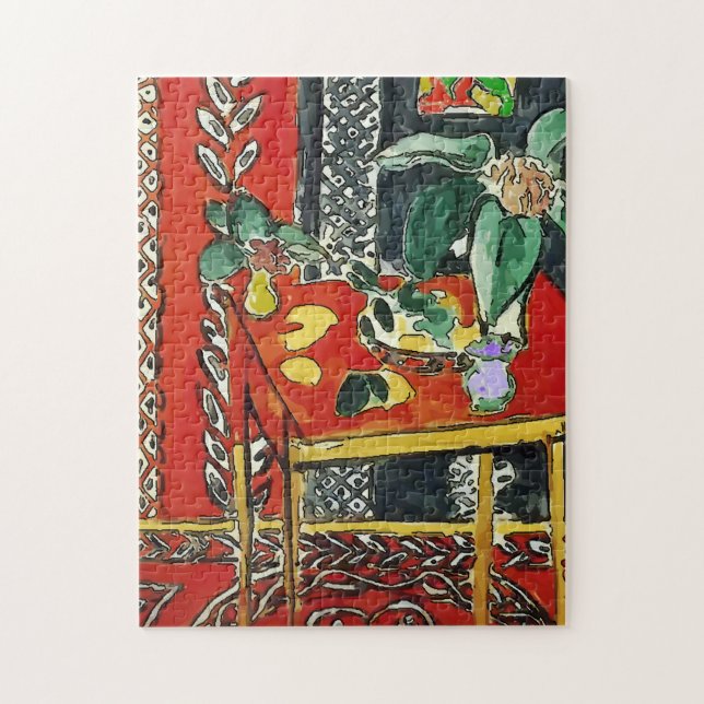 Quebra-cabeça Sala Vermelha e Mesa 2 (Vertical)