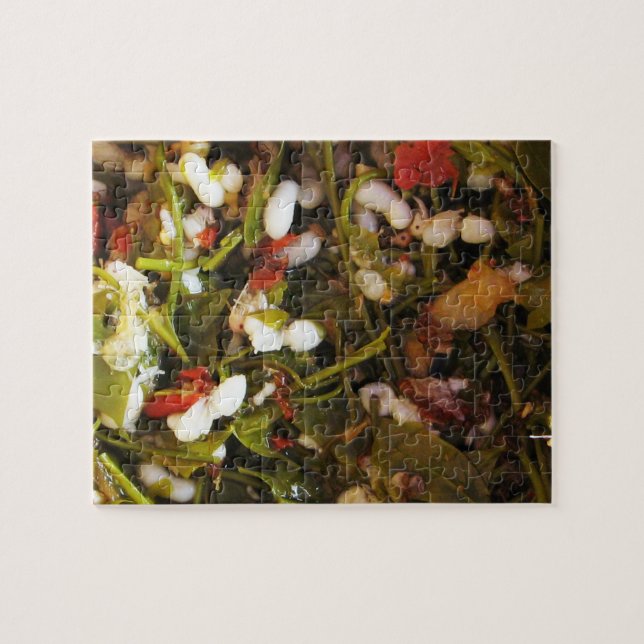 Quebra-cabeça Salada de Ovos de Formigas Vermelhas ... Comida da (Horizontal)