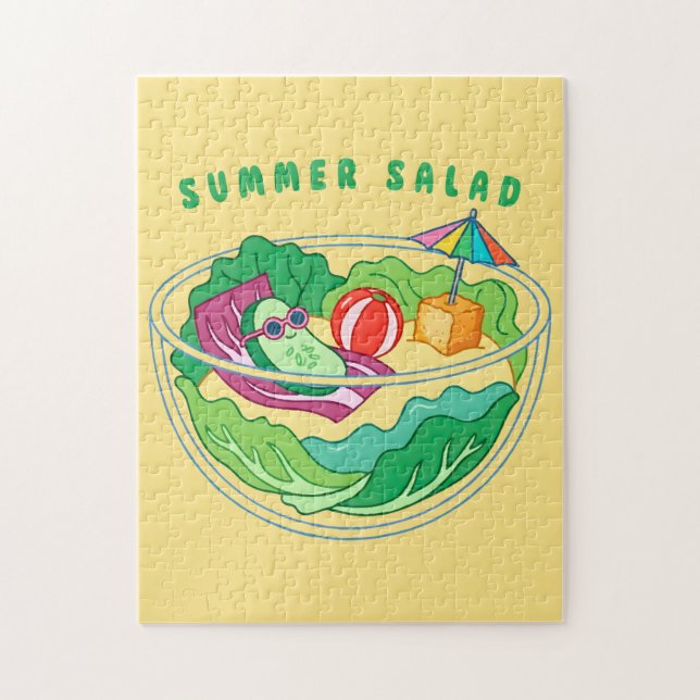 Quebra-cabeça Salada de Verão (Vertical)