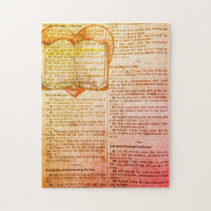 Quebra-cabeça Salm 119:11 - Sua Palavra Que Escondi No Meu Cora